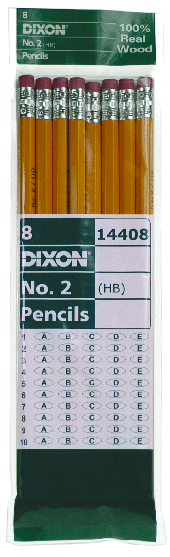 Dixon Economy Woodcase Pencil - Yellow #2 8Pk BP