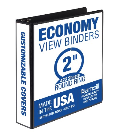 Binder 2" Economy View Black