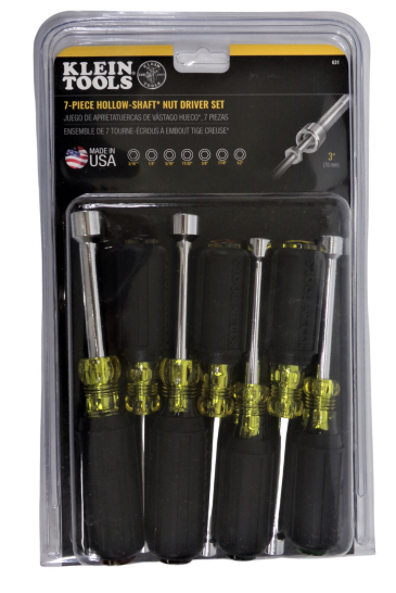 7-Piece Hollow-Shaft Nut Driver Set