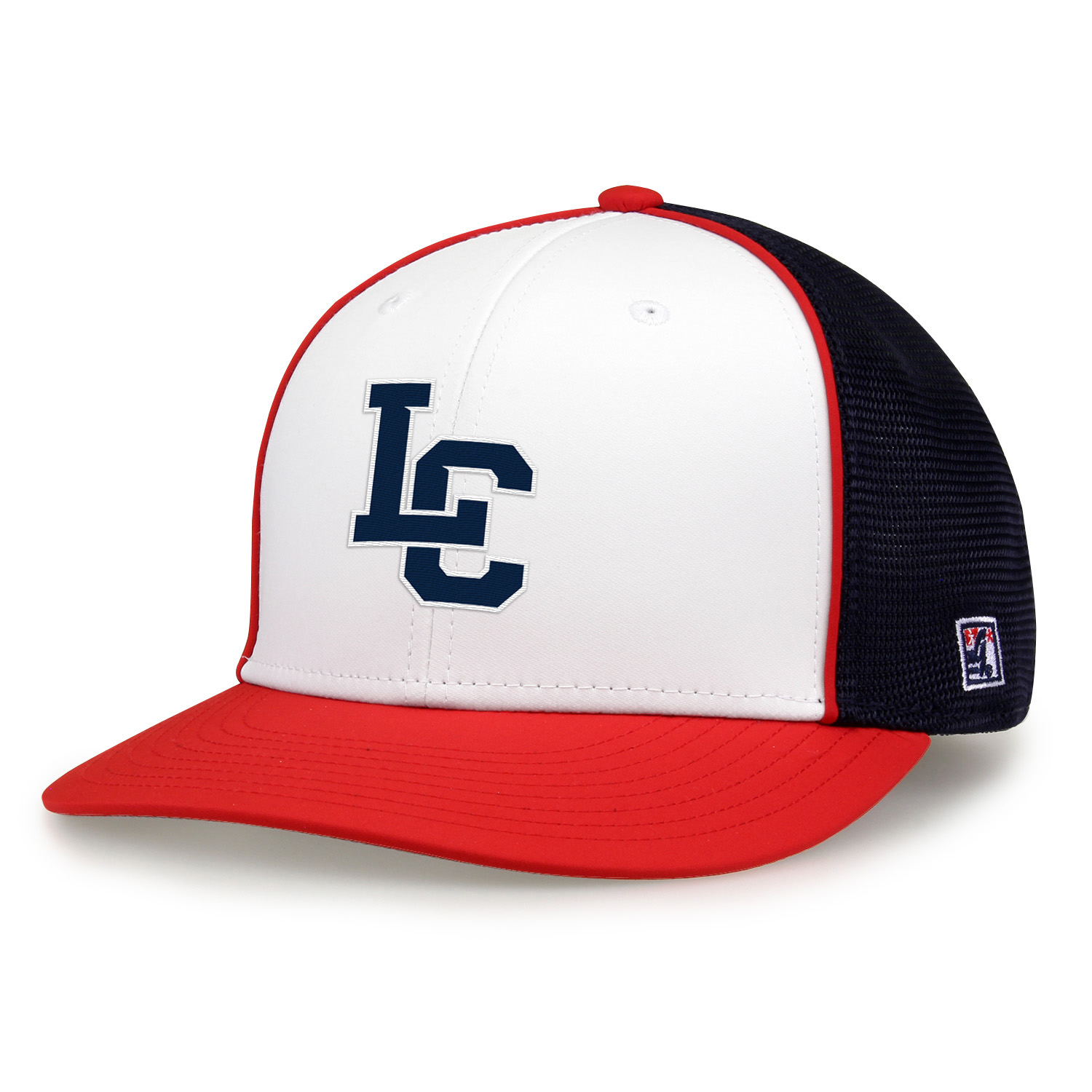 Fitted Mesh Hat with Piping