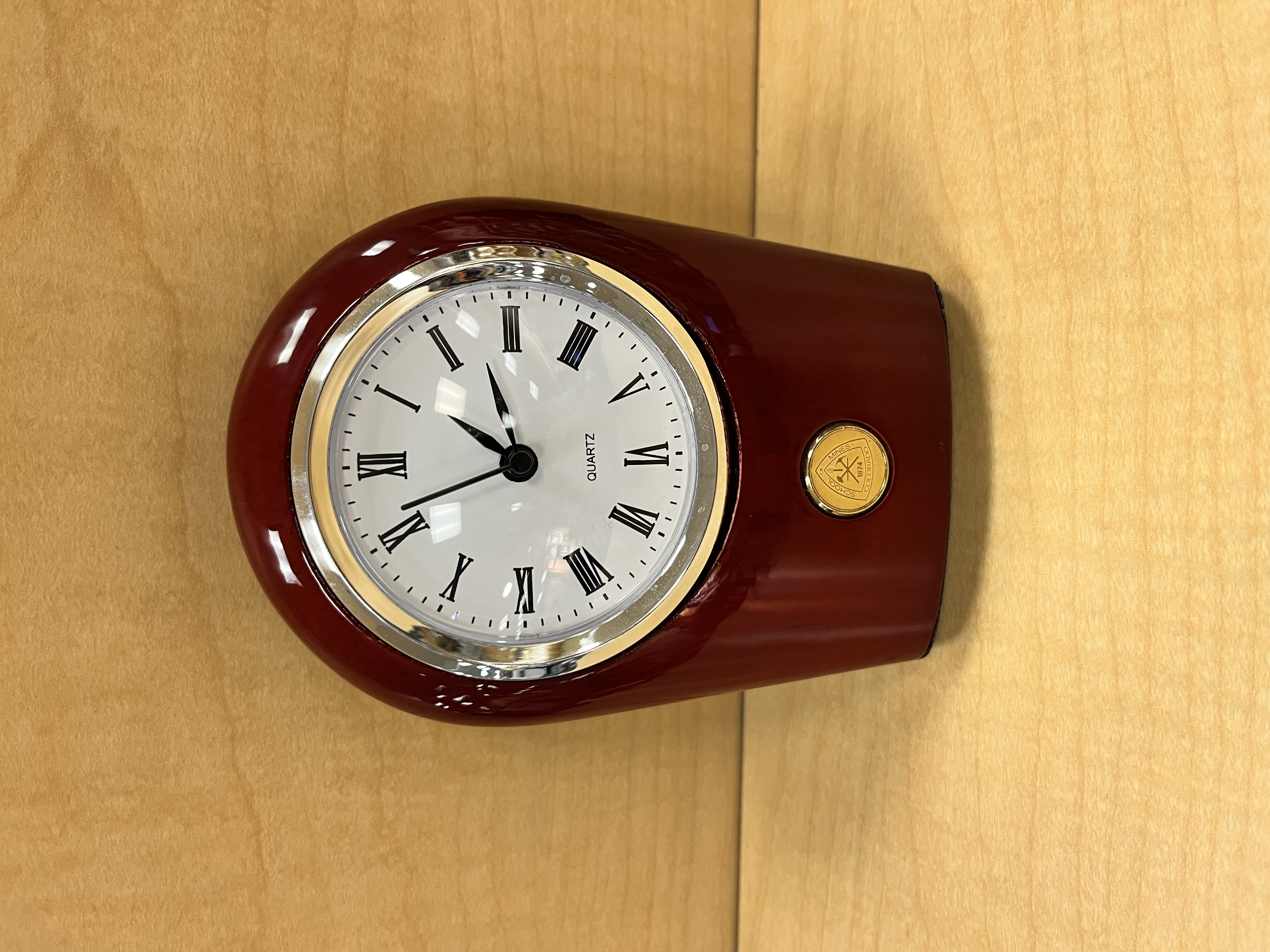 Colorado School of Mines Gold Palm Clock