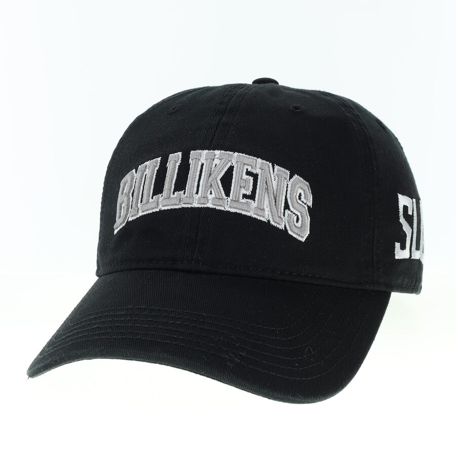 Mens League BLACK Saint Louis Billikens SSN Wordmark 2L Adjustable Hat