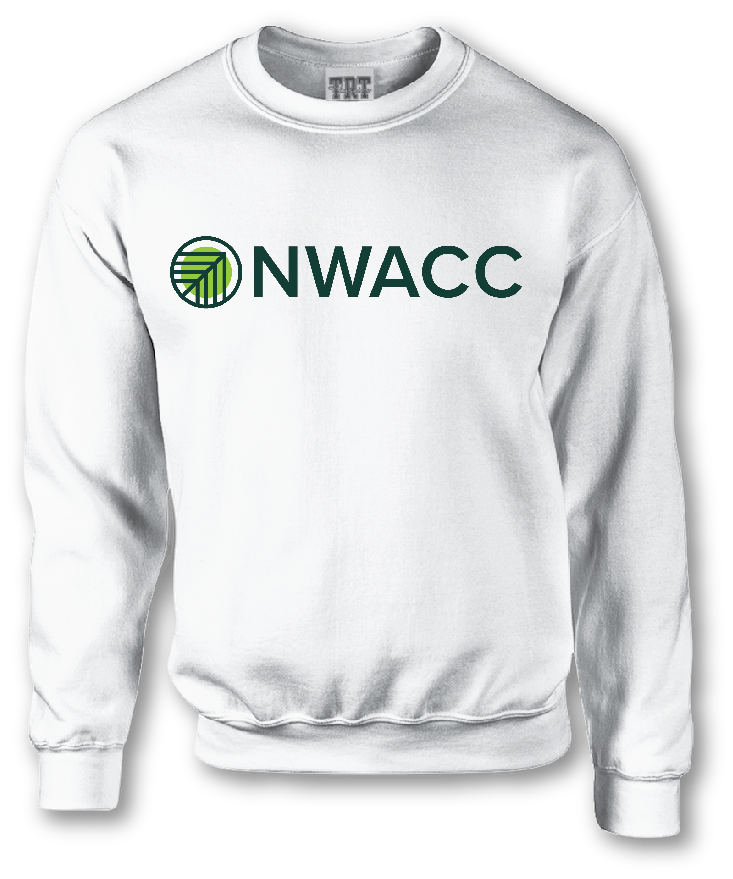 *NEW* White NWACC Academic Logo Crewneck