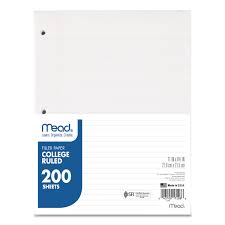 Filler Paper - College Ruled