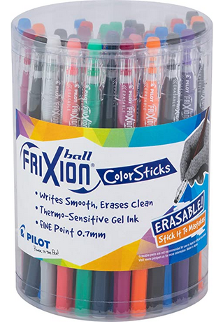 Pilot Frixion Colorsticks Erasble Gel Pen
