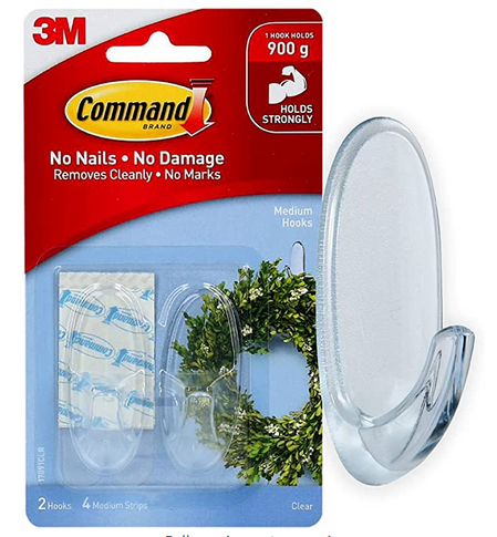 Command Adhesive Hook Clear