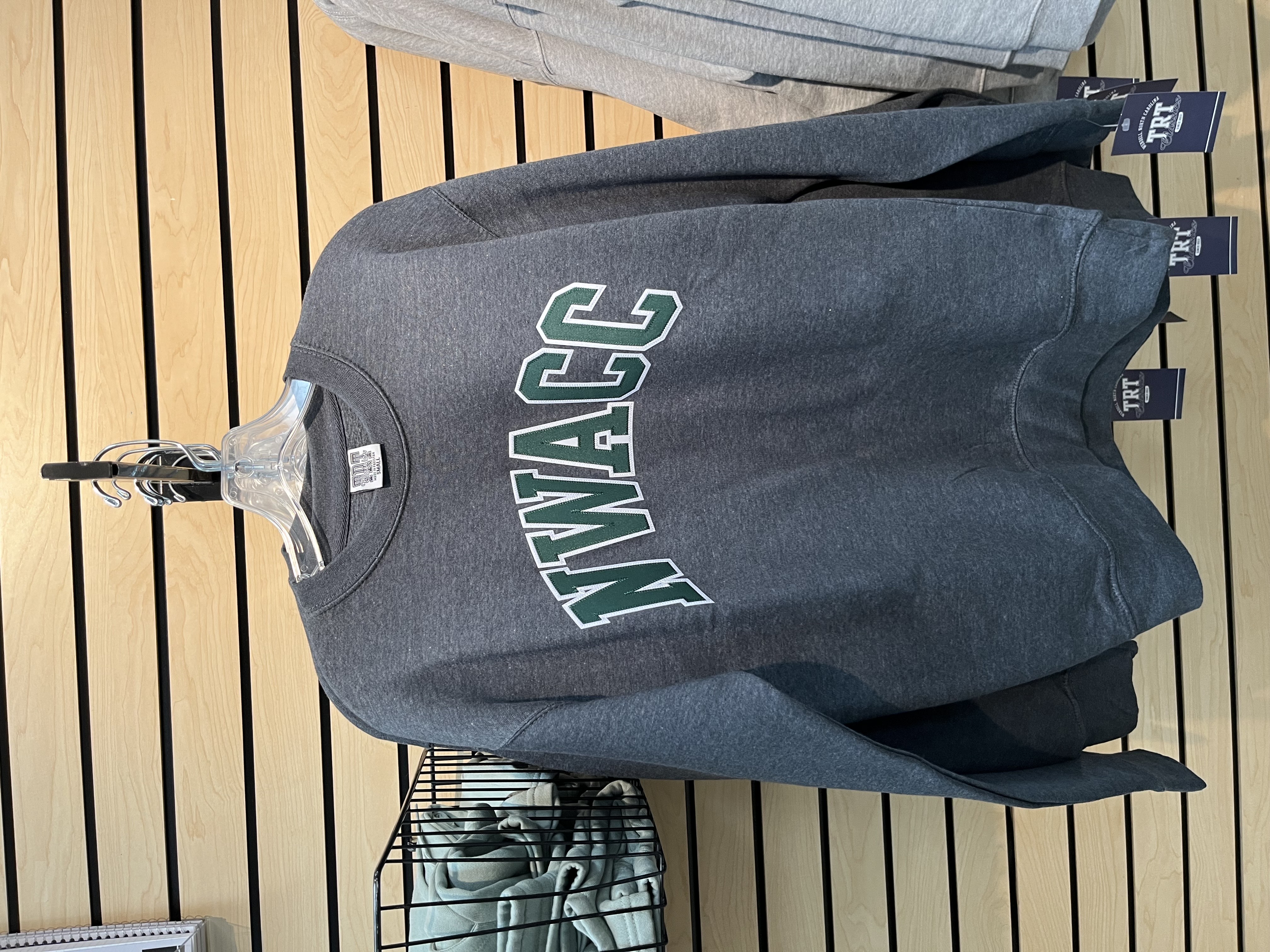 Dark Heather Gray NWACC Letters Crewneck-Sweatshirt