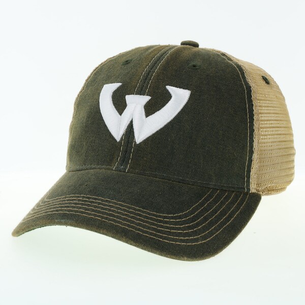 WSU Wordmark Logo OFA Mesh Back Hat