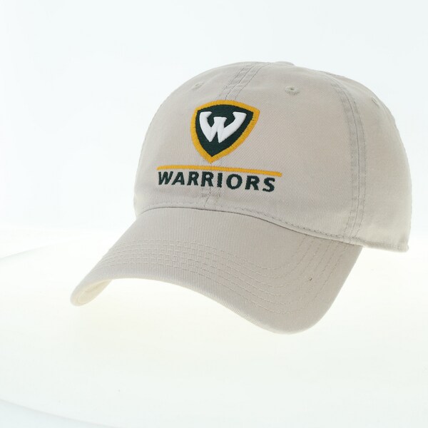 Warriors Shield Logo Relaxed Twill Hat- Stone
