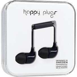 Happy Plugs In- Ear Earbuds - Black