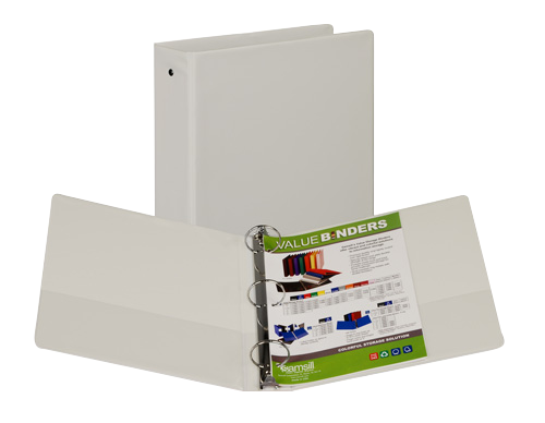 Samsill Value Storage Pocket Binder - White 2in Bulk