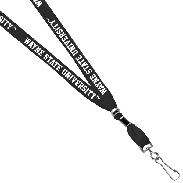 Wayne State University 3/8" Printed Lanyard