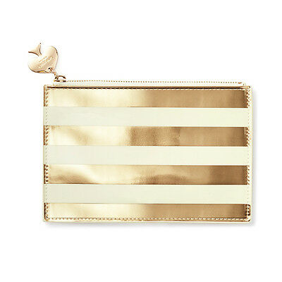 Kate Spade Gold Stripe Pencil Pouch