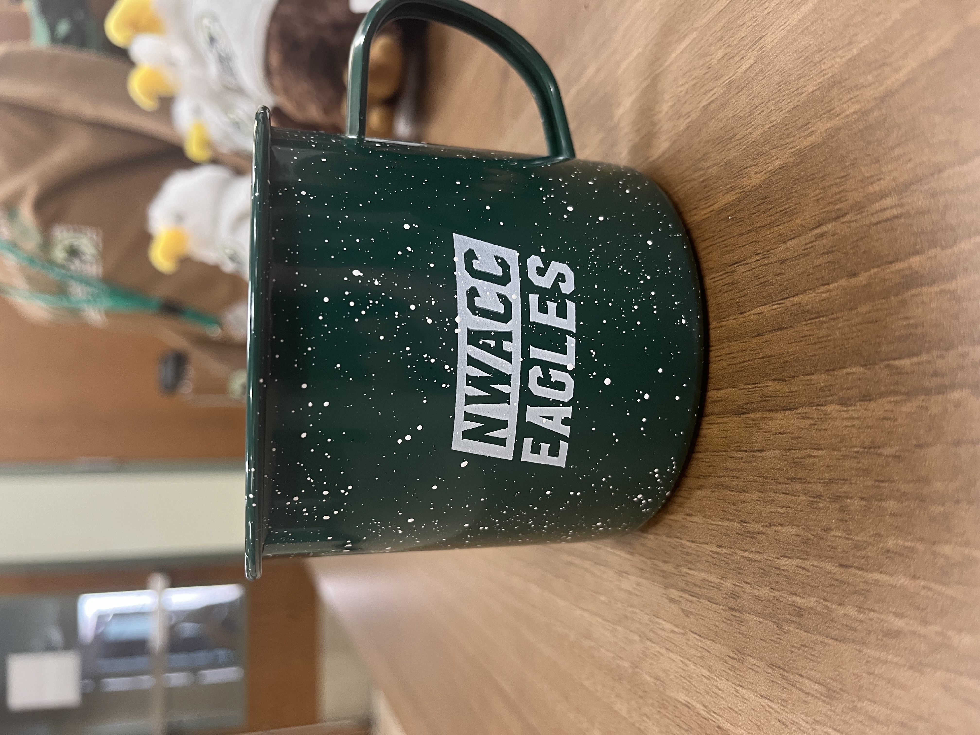 NWACC Eagles Tin mug- Forest Green