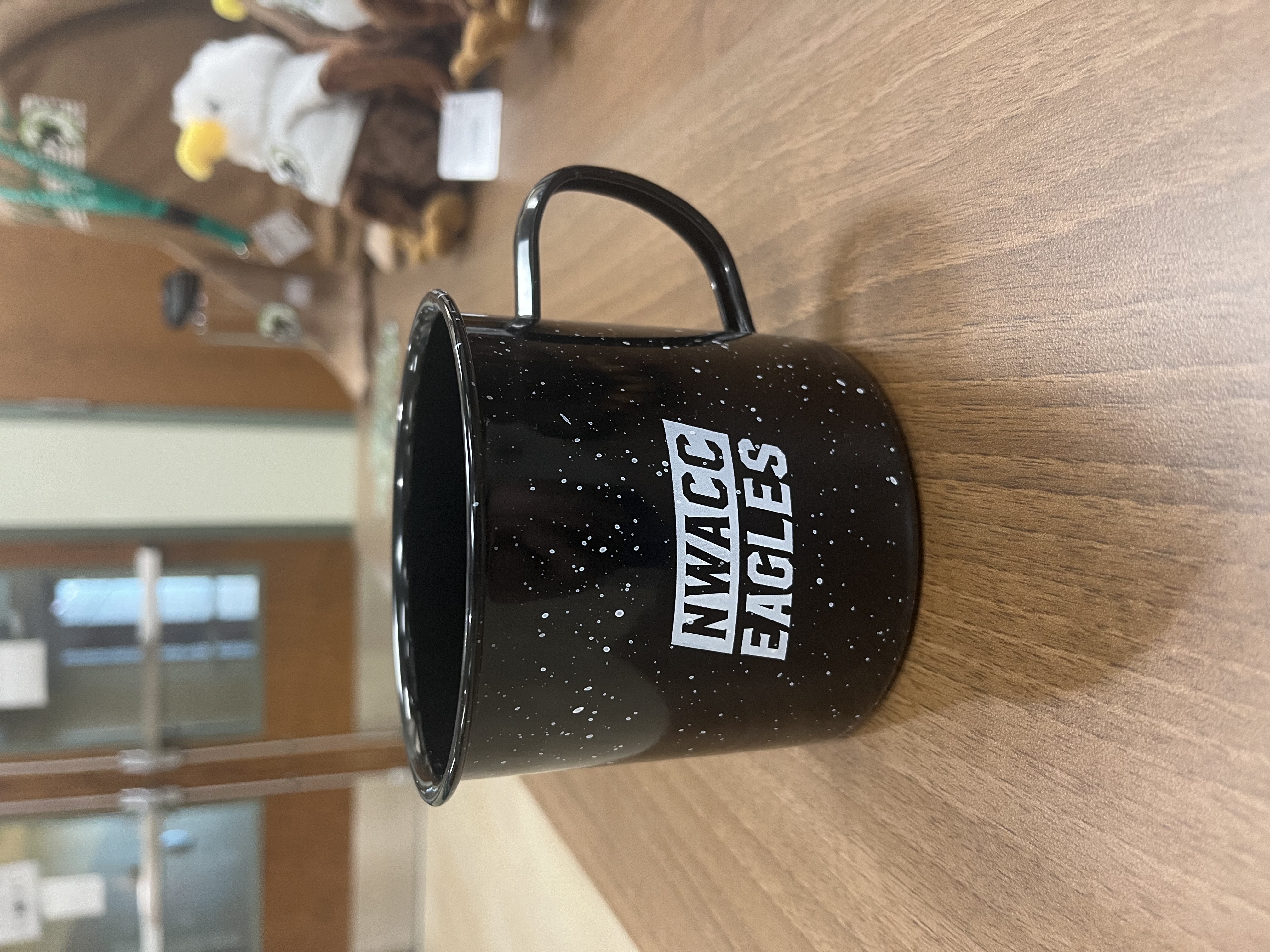 NWACC Eagles Tin mug- Black