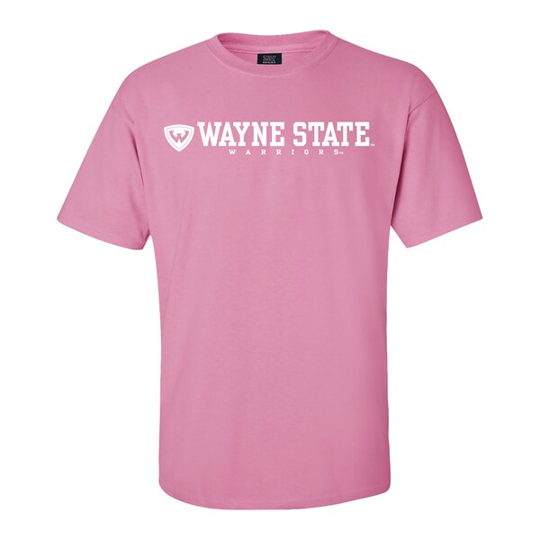 Wayne State Warriors Wordmark Logo Rolled Tshirt
