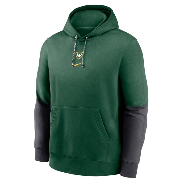 Youth WSU Shield Logo Nike Club Hooded Sweatshirt