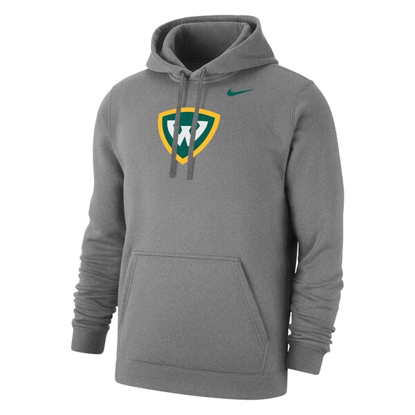 WSU Wordmark Logo Nike Club Fleece Hooded Sweatshirt