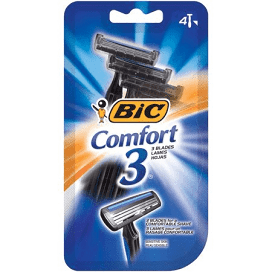 Comfort 3 Disposable Razor, Men, 4-Count