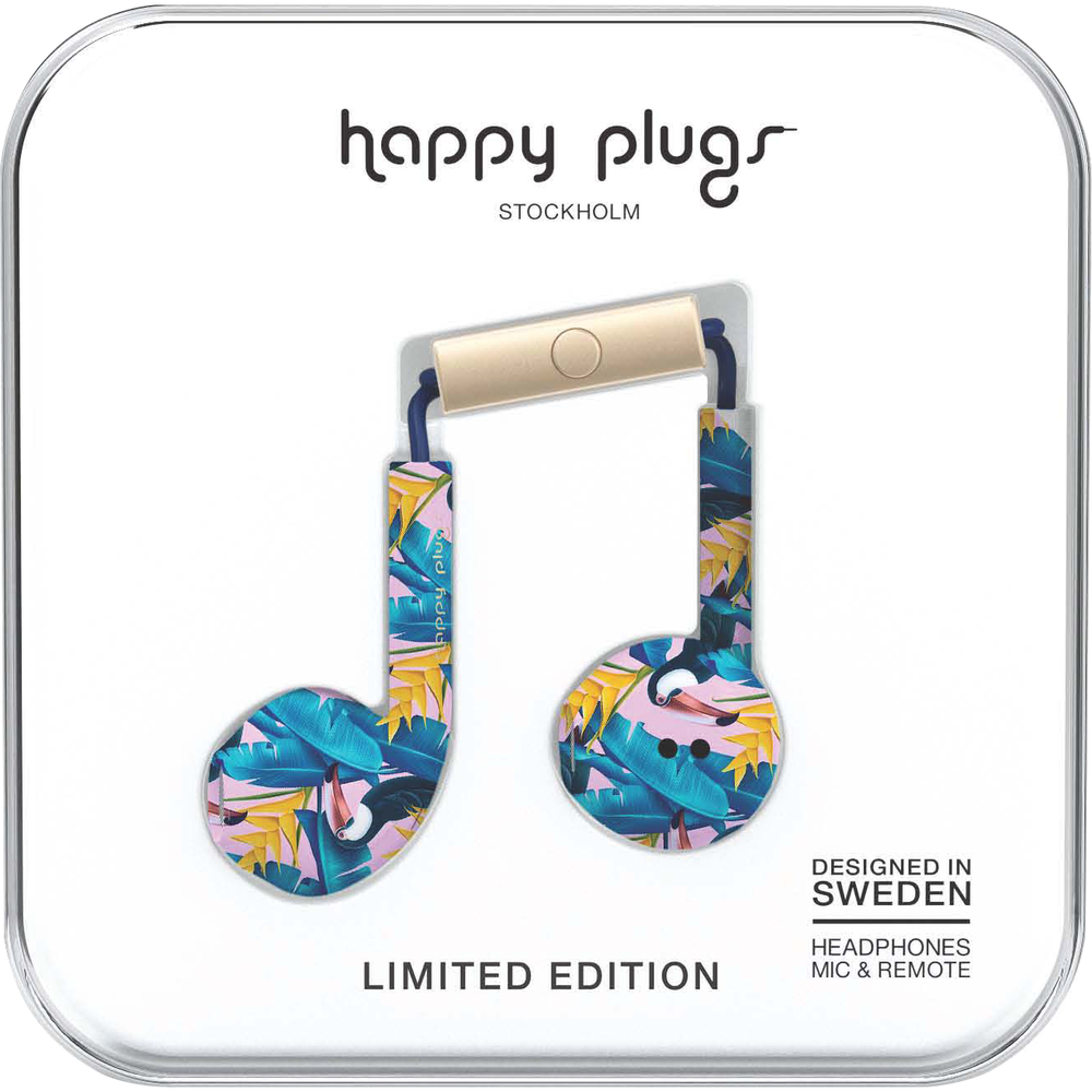 Happy Plugs Earbuds Plus with Mic - Toco Loco