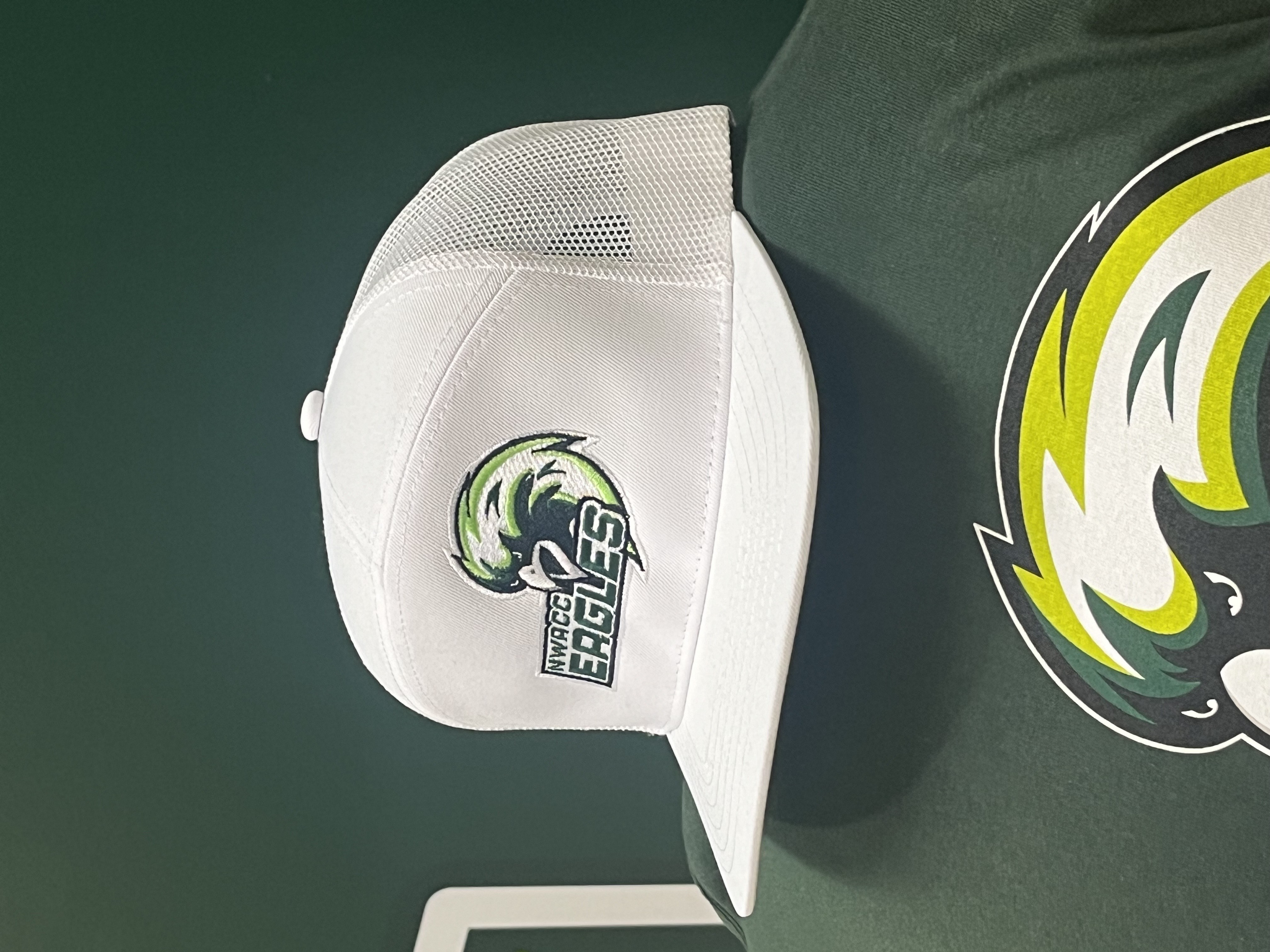 NWACC Eagles White Trucker Hat