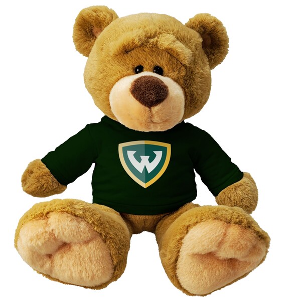 WSU Plush Stooges Bear with Shield Sweatshirt