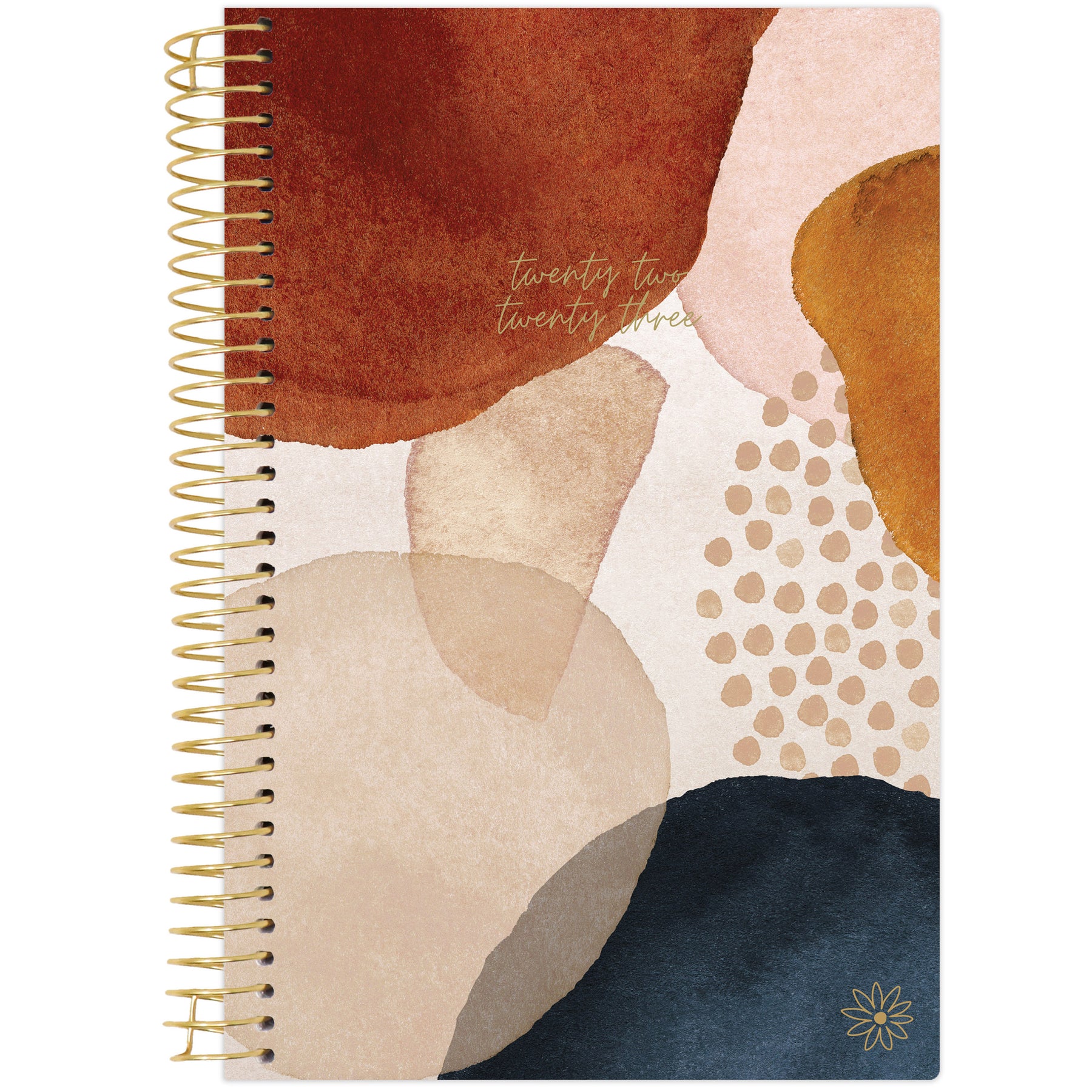 Blue Earthy Abstract 2022-23 Soft Cover Planner
