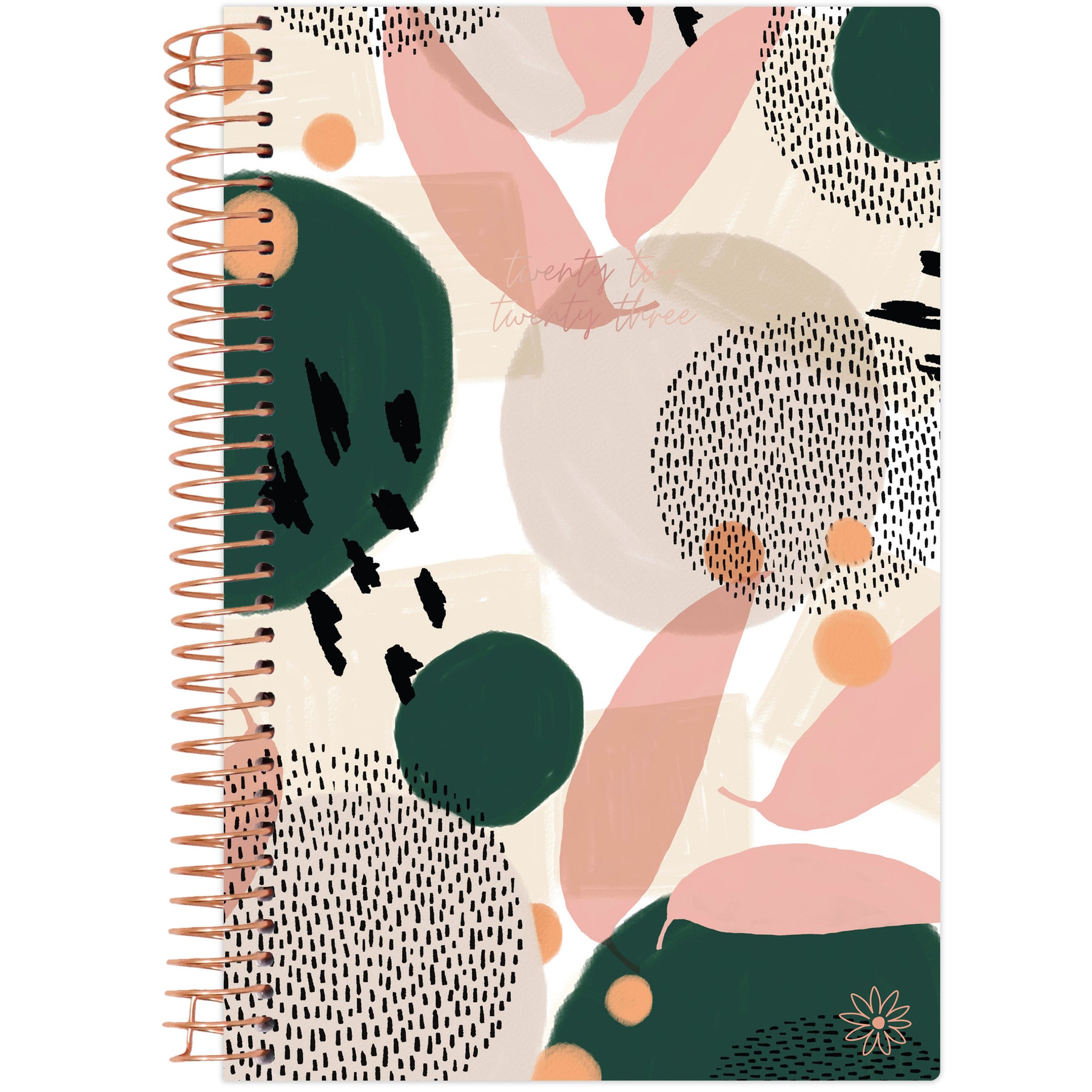 Green Modern Abstract 2022-23 Soft Cover Planner