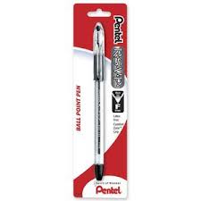 Pentel Rsvp Ballpoint Pen - Fine Pen Point Type - Black Ink - Clear Barrel