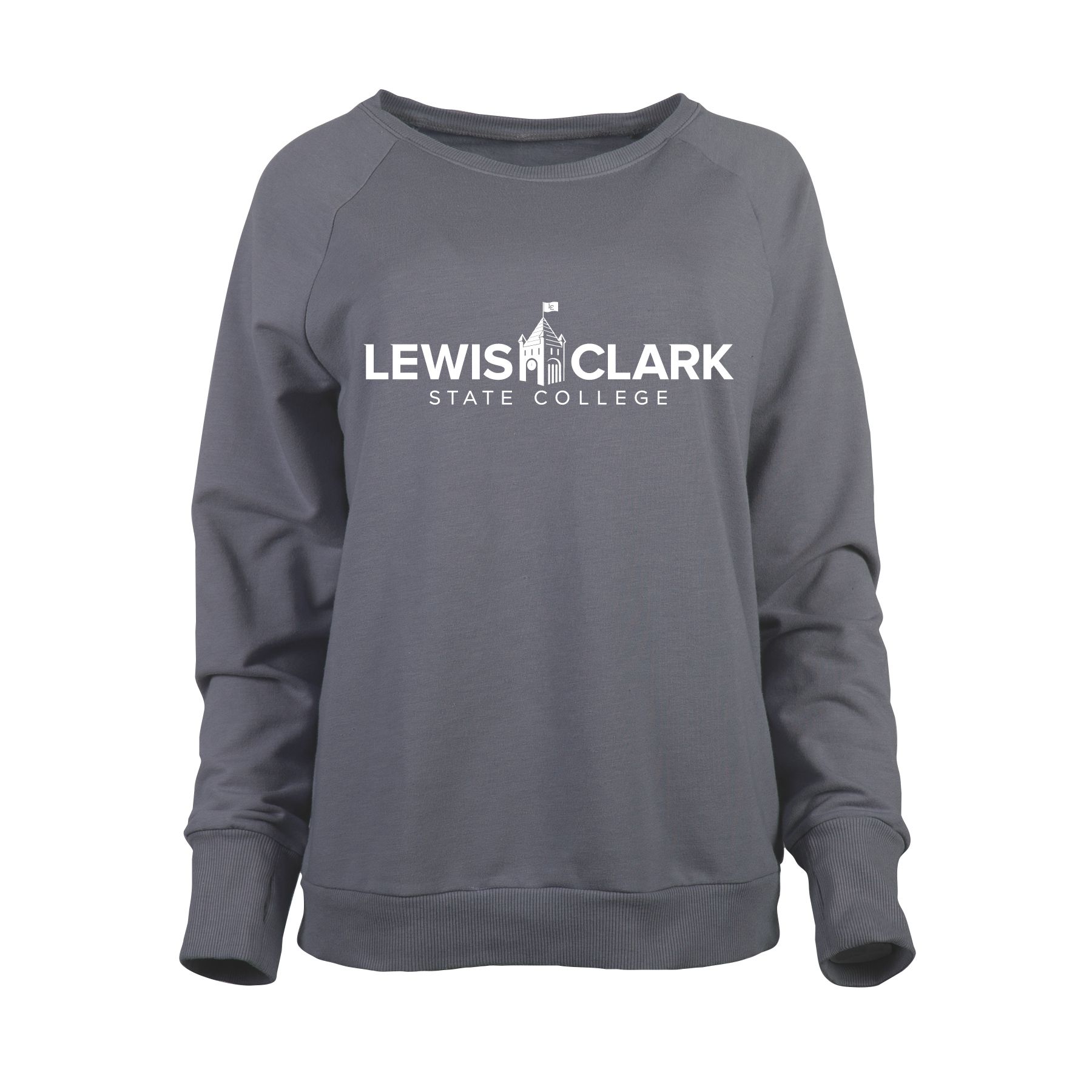 Ladies Mineral Wash Crew Sweatshirt