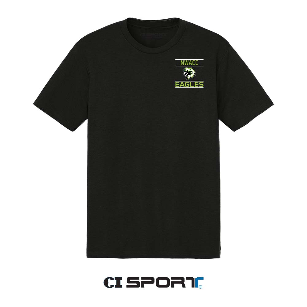 Stylized Arched Athletic Logo T-Shirt