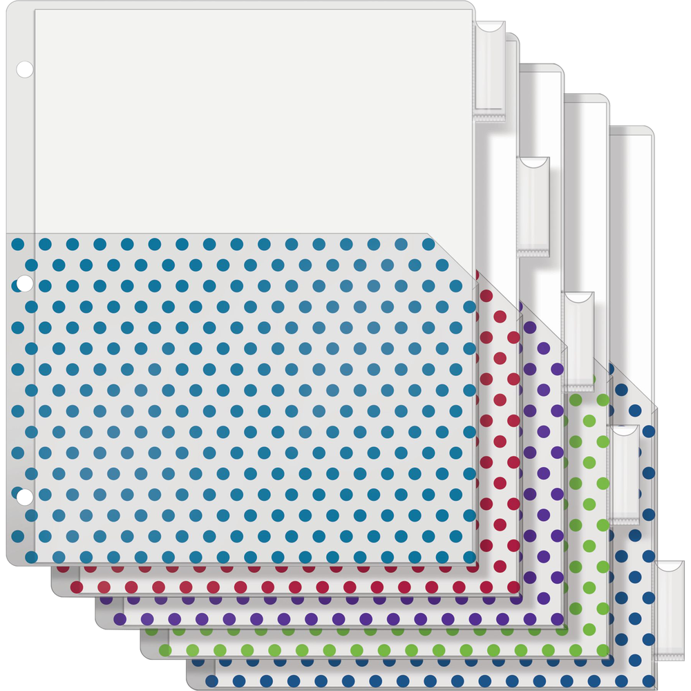 Oxford Punch Pop 5-Tab Dividers - 9.5 in by 11.25 in