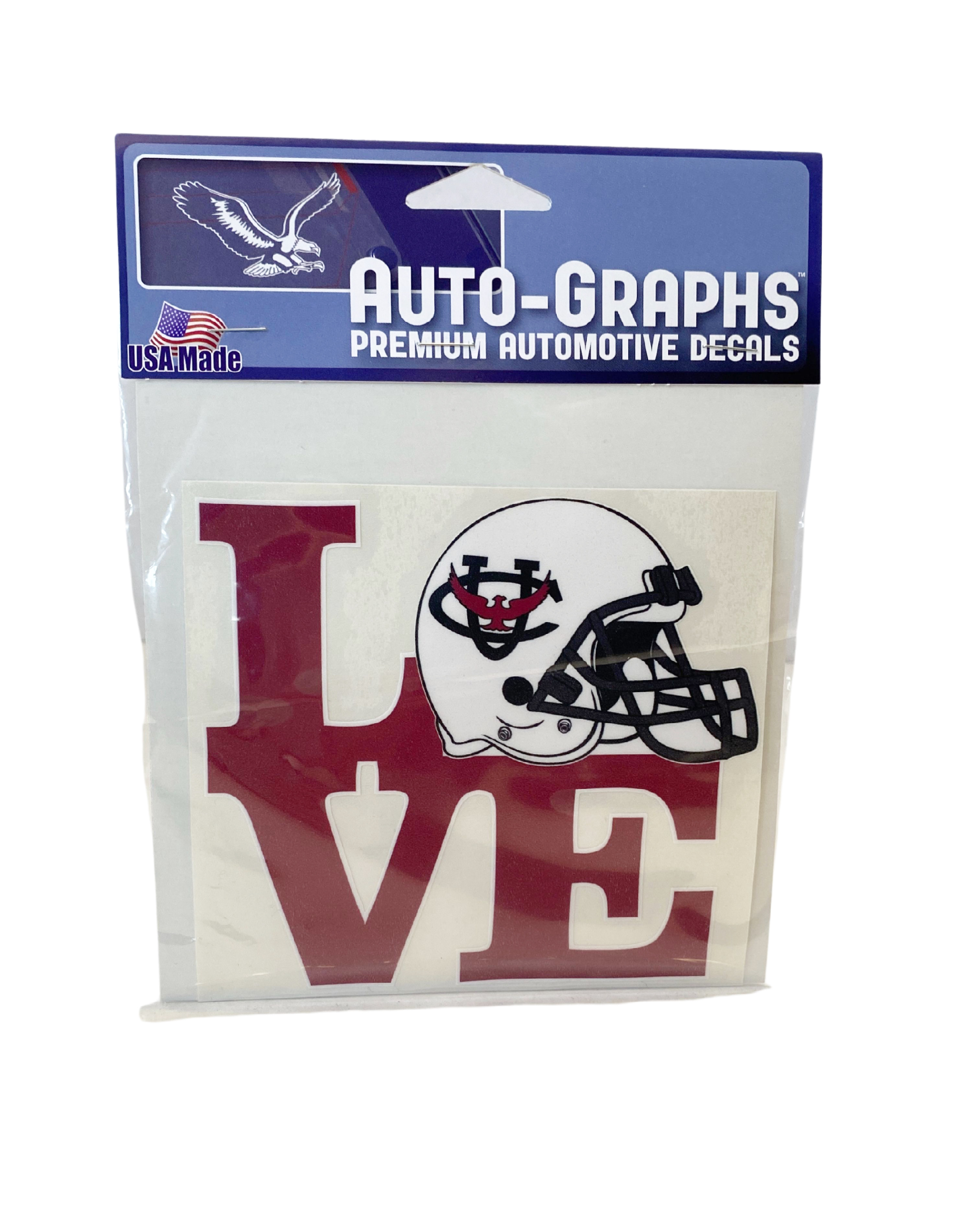 LOVE Cumberland Football Decal