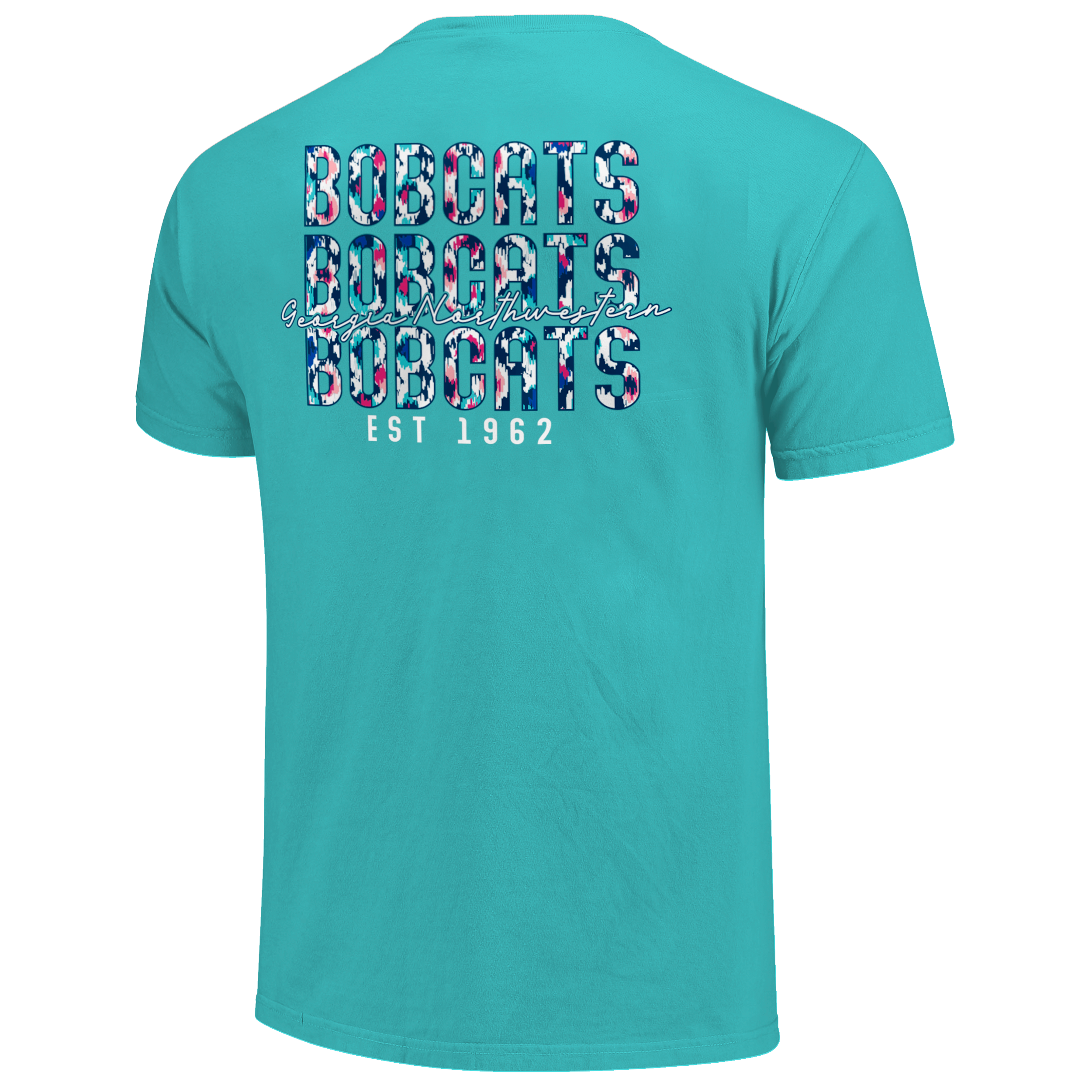 Bobcats Triple Stack Pattern Comfort Colors Shirt