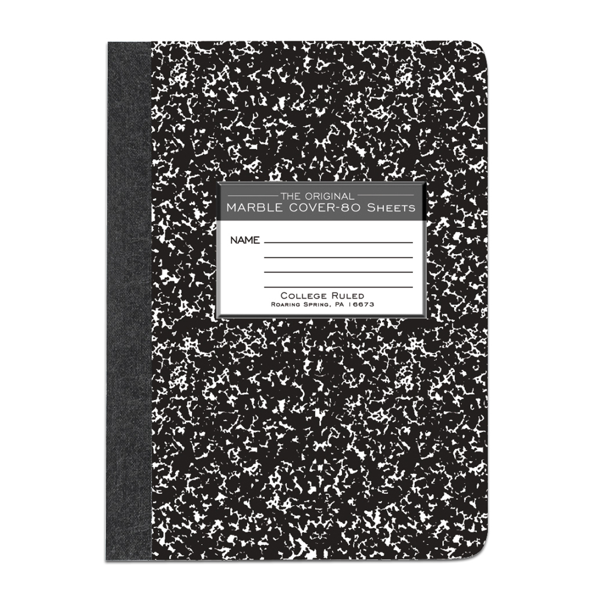 College Ruled Hardbound Composition Notebook - 80 Sheets