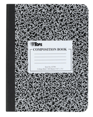 TOPS COMPOSITION BOOK COLLEGE RULED