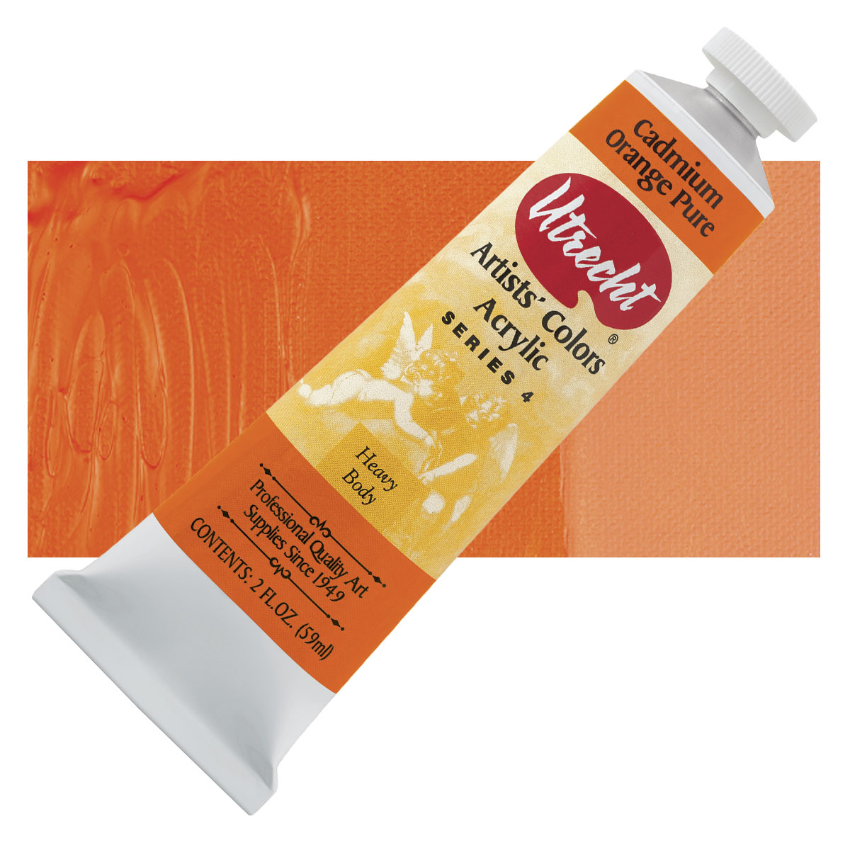 Utrecht Cadmium Orange Pure Acrylic Paint
