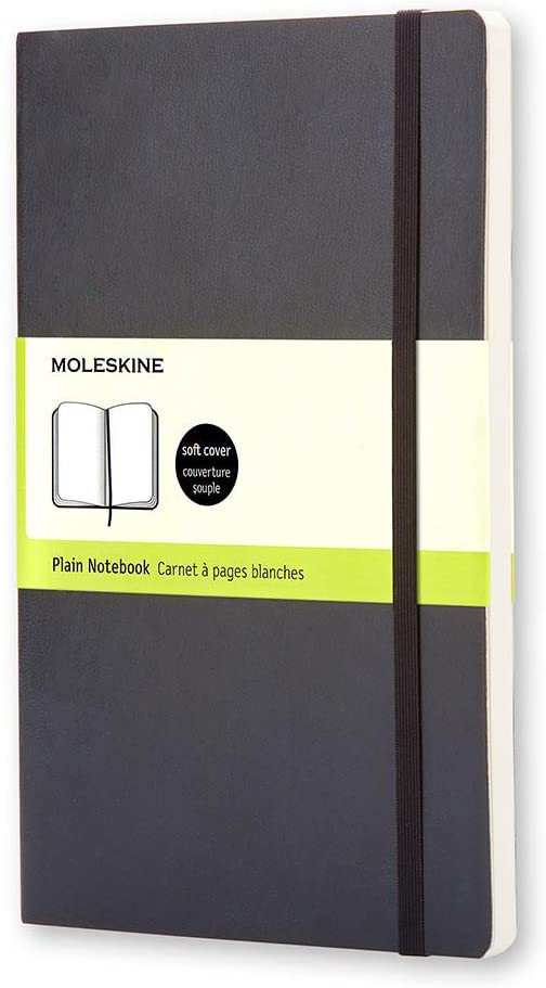 Classic Notebook, Soft Cover, Pocket (3.5" x 5.5") Plain/Blank, Black, 192 Pages