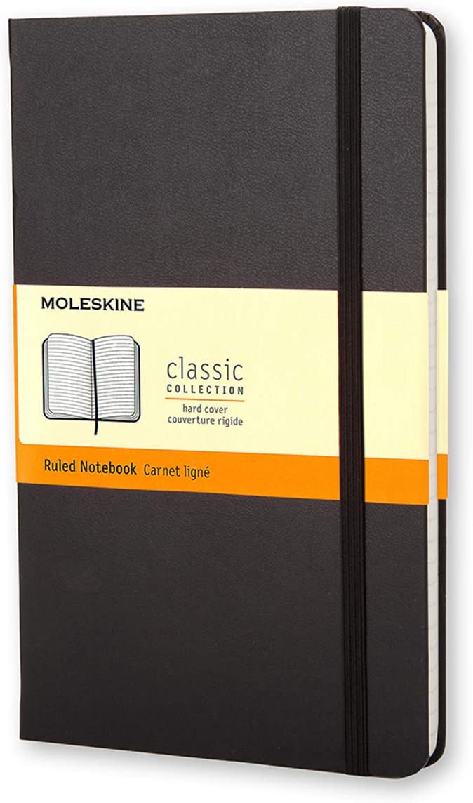 Classic Notebook, Hard Cover, (5" x 8.25") Ruled/Lined, 240 Pages