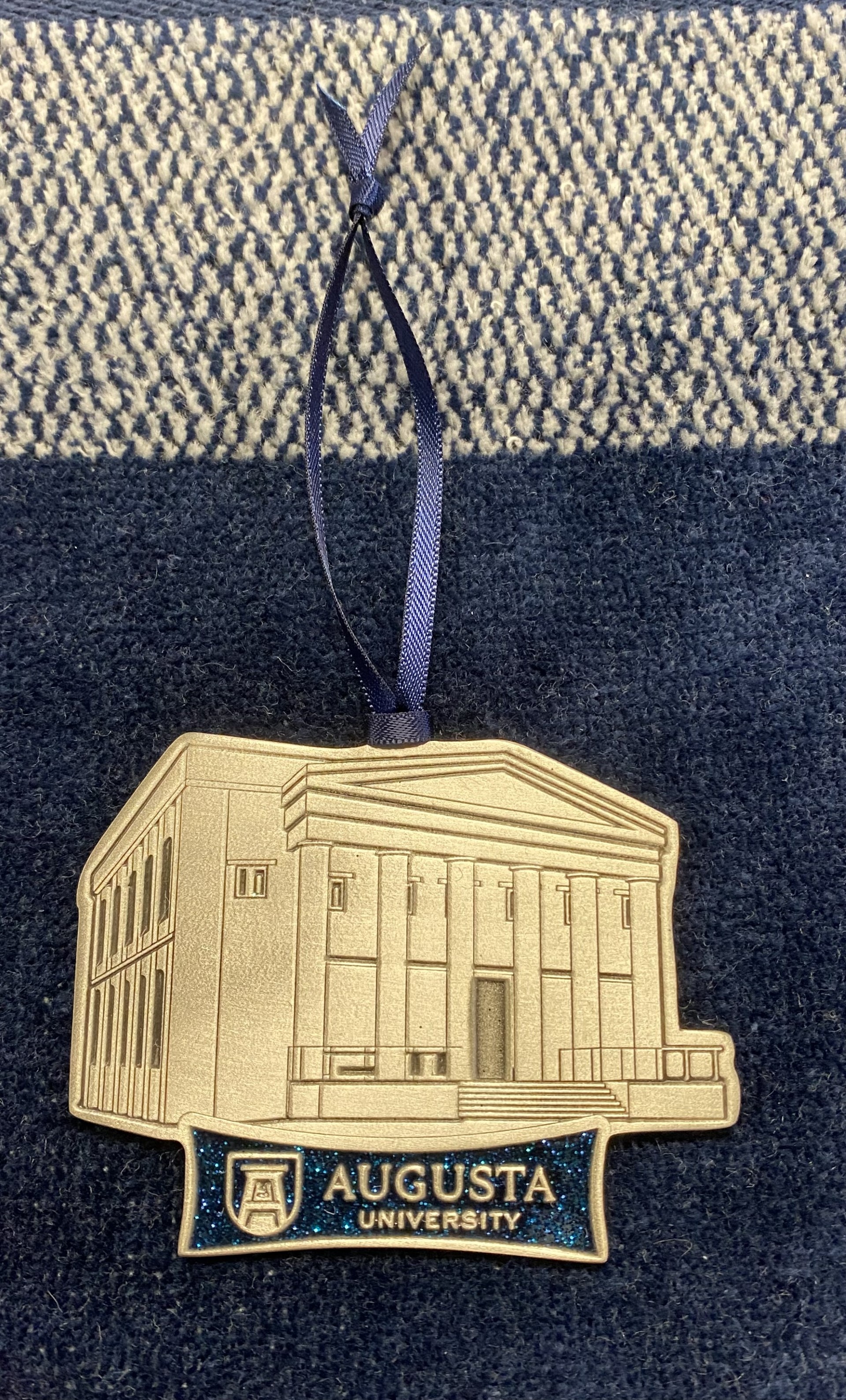Pewter MCG Building Ornament