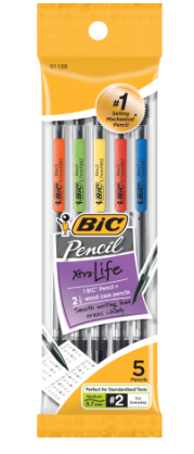BIC 5PK MECHANICAL PENCILS