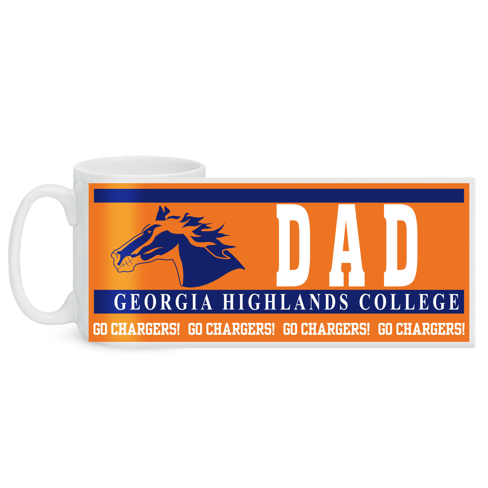 Georgia Highlands College Dad 15 oz. ColorMax Mug