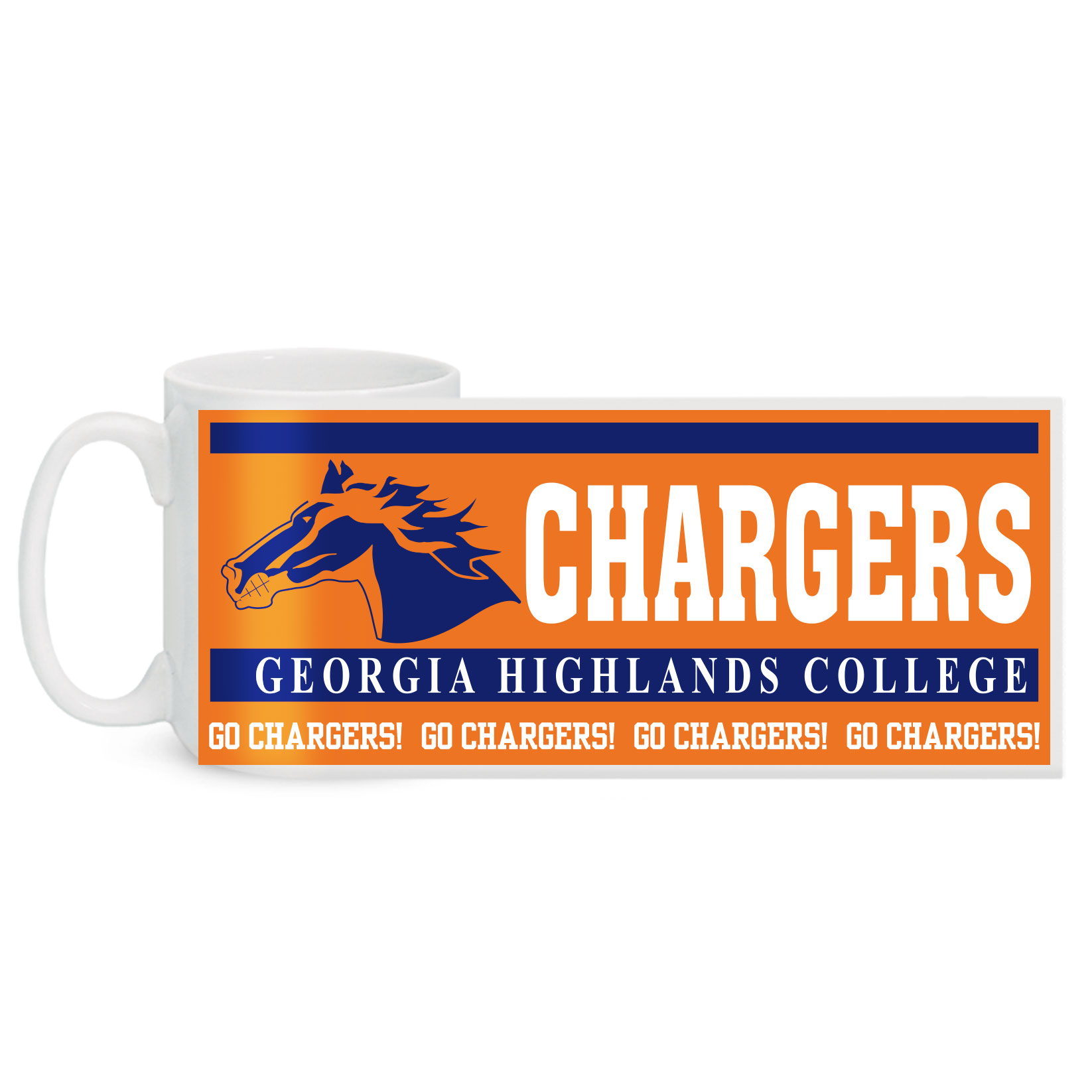 Georgia Highlands College Charger 15 oz. ColorMax Mug