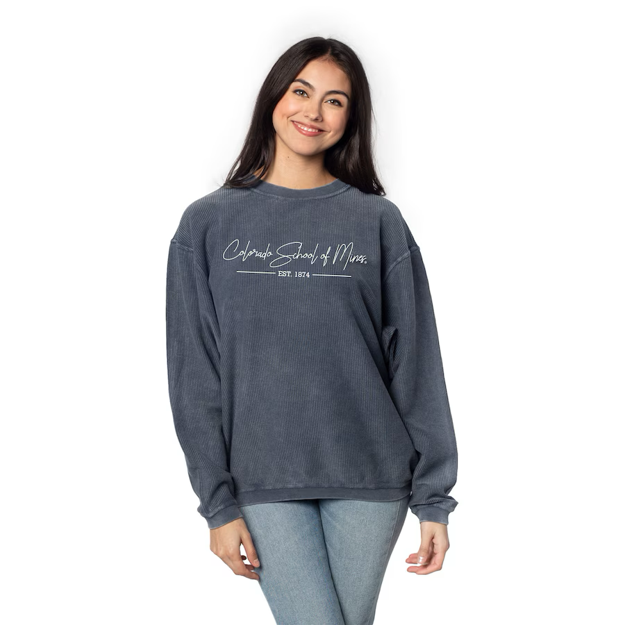 Colorado School of Mines Corded Crewneck Sweatshirt