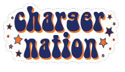 Charger Nation Bubble Text Rugged Decal