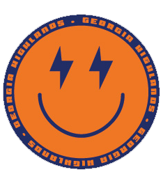 Georgia Highlands Smiley Face Rugged Decal