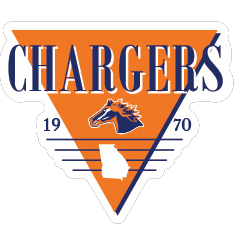 Chargers 1970 Triangle Rugged Sticker