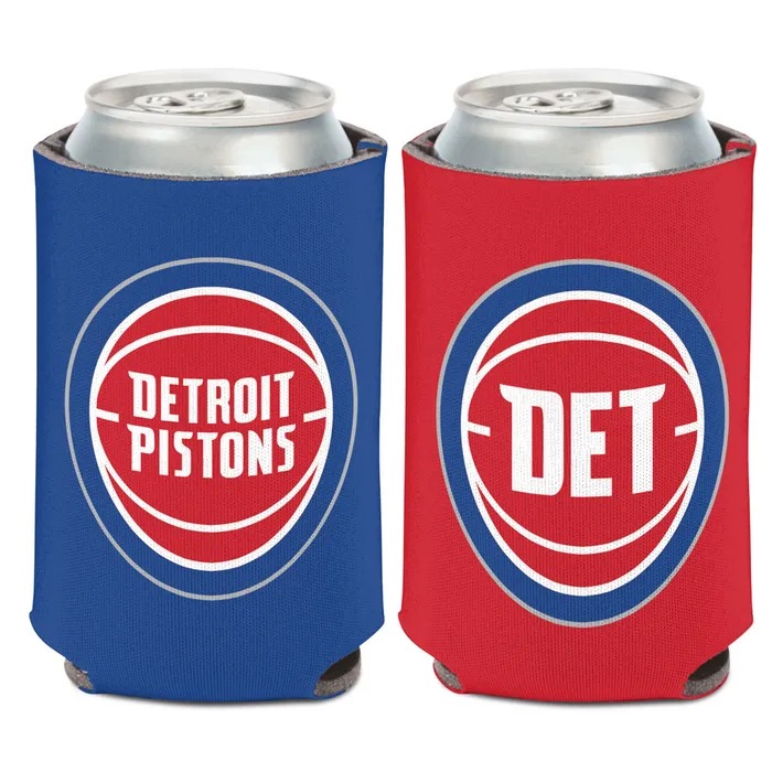 Detriot Pistons 2 Color Can Cooler 12oz