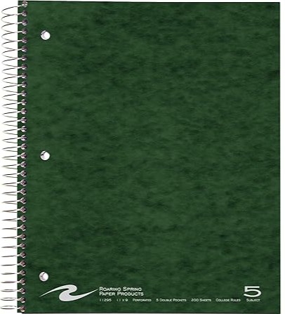5 Subject Spiral Notebook