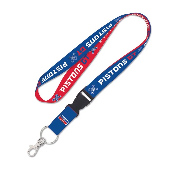 Pistons GT Detroit Pistons Lanyard w/ Detachable buckle 1"